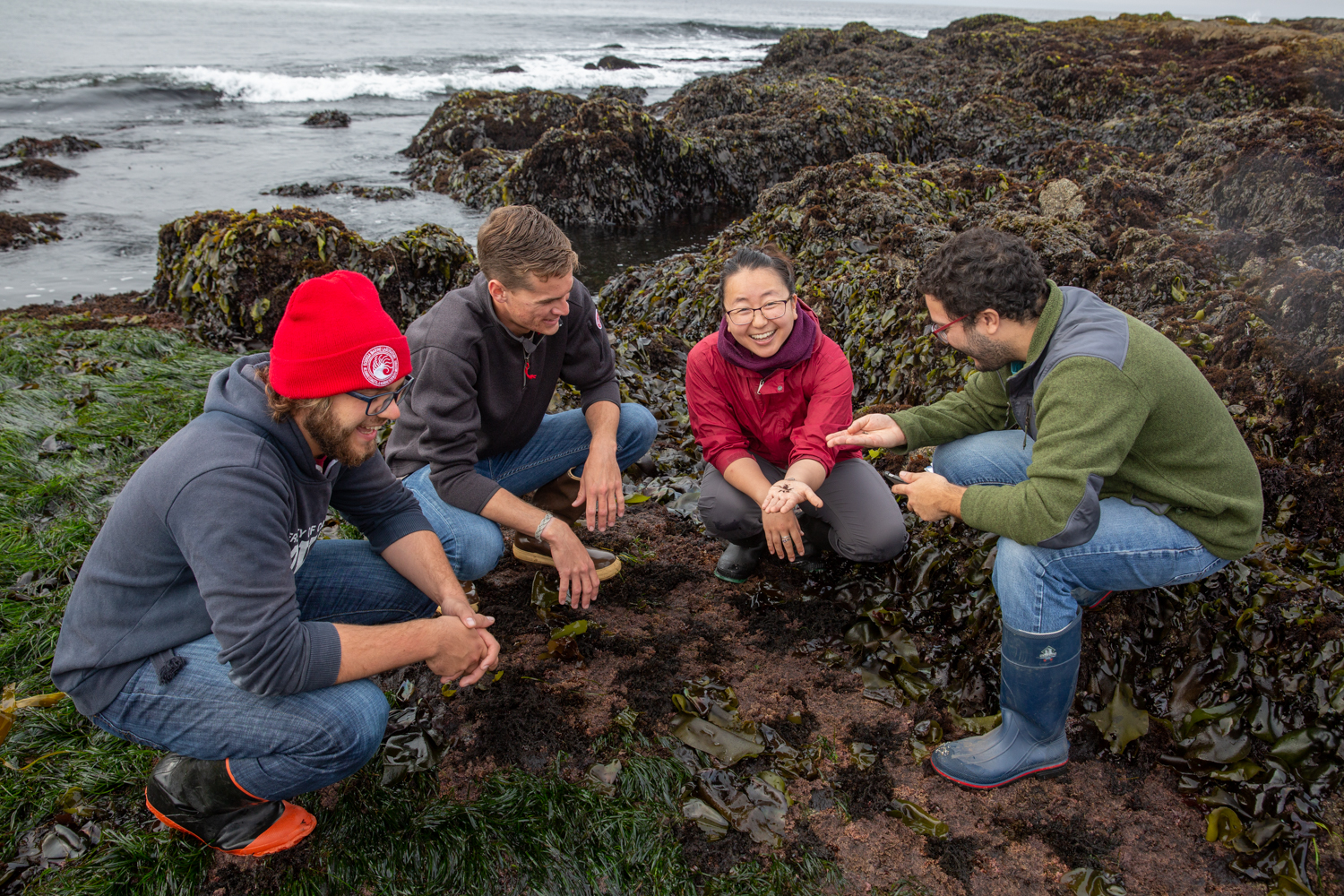 Grace Ha guides a group through Horseshoe Cove