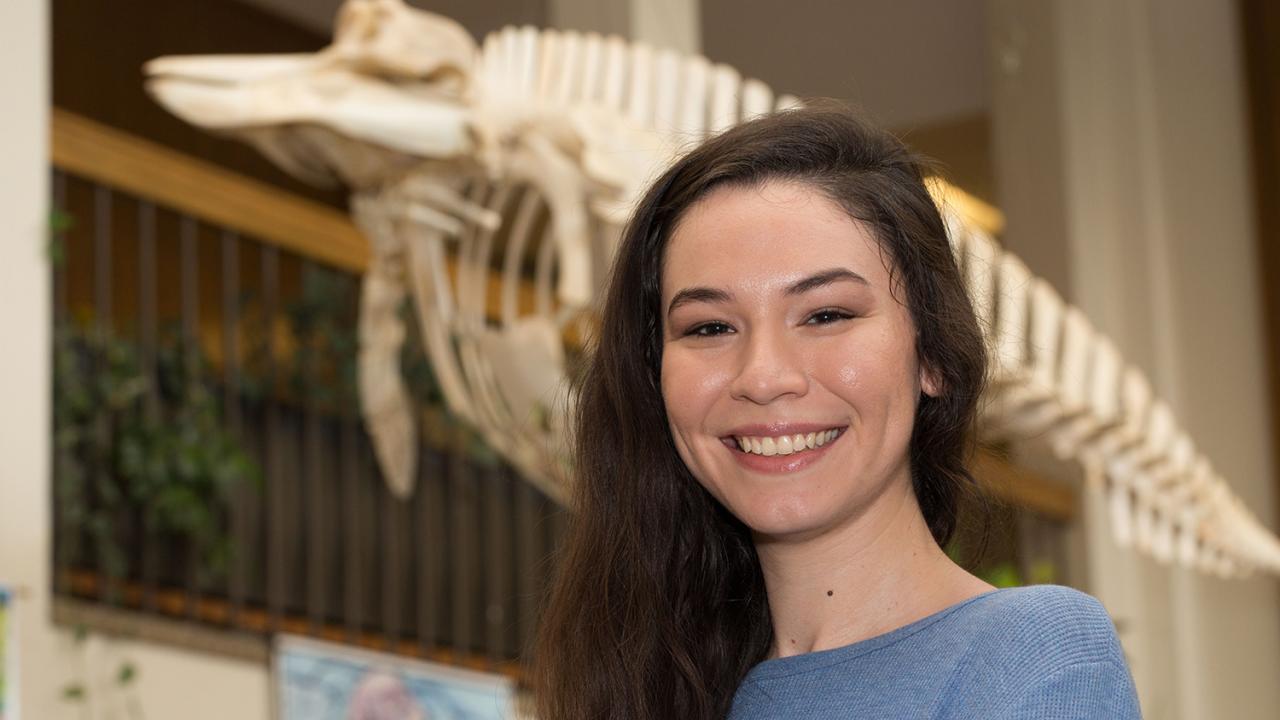 Jennifer Diamond, who transferred to UC Davis in 2015, has been recognized for her academic performance by the STEM Transfer Day Committee. Photo: David Slipher/UC Davis. Jennifer Diamond, who transferred to UC Davis in 2015, has been recognized for her academic performance by the STEM Transfer Day Committee. Photo: David Slipher/UC Davis.