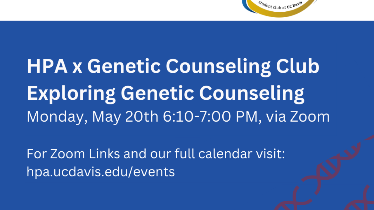 HPA x Genetic Counseling Club: Exploring Genetic Counseling