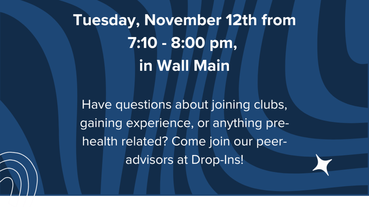 HPA x Wall Hall: Drop-in Advising Flyer