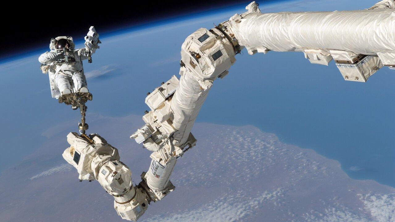 Mechanical arm in space