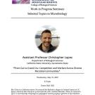 Dr. Christopher Lopez, Ph.D, Assistant Professor of Biological Sciences at the California State University, Sacramento State