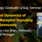 Plant graphic with seminar title, speaker name and title, and speaker photo